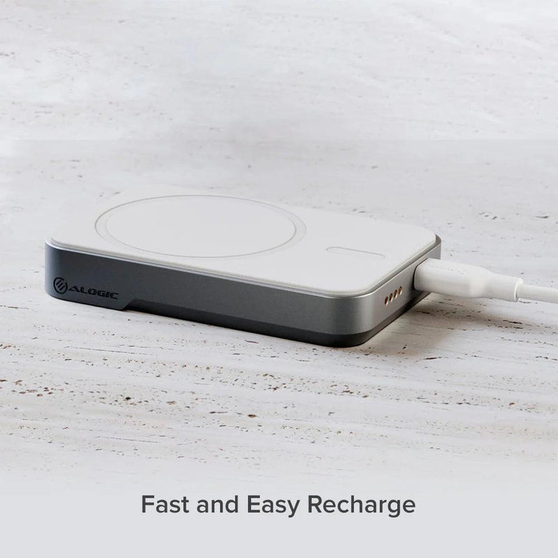 Alogic -Matrix Universal Magnetic Power Bank 5000mAh - white - Limolin 