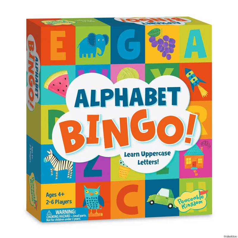 PEACEABLE KINGDOM - ALPHABET BINGO BOARD GAME