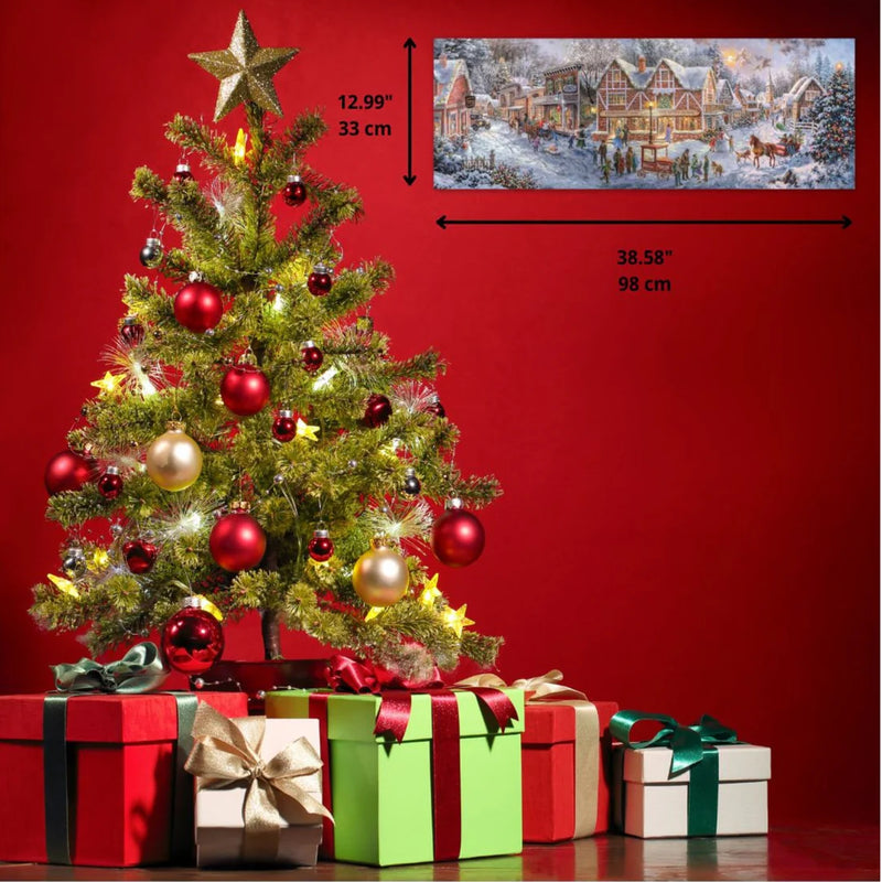 Clementoni - 1000 Piece Puzzle - Panorama - Getting Ready for Christmas