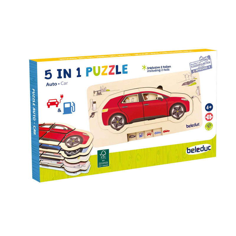 Beleduc - LAYER-PUZZLE "AUTO"