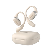 Shokz OpenFit beige earbuds and charging case