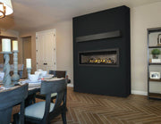 Napoleon - Ascent Linear Natural Gas Fireplace - BL56NTE (BL56NTE) - installed room view. Shown with a finishing configuration; optional kits are sold separately.