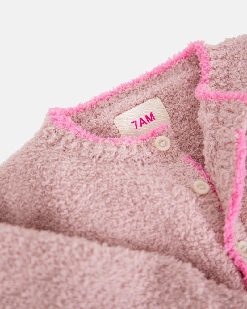 7AM - Boxy Long Sleeve Jumpsuit - Fuzzy