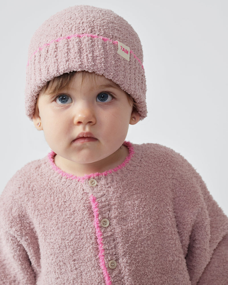 7AM - Boxy Long Sleeve Jumpsuit - Fuzzy