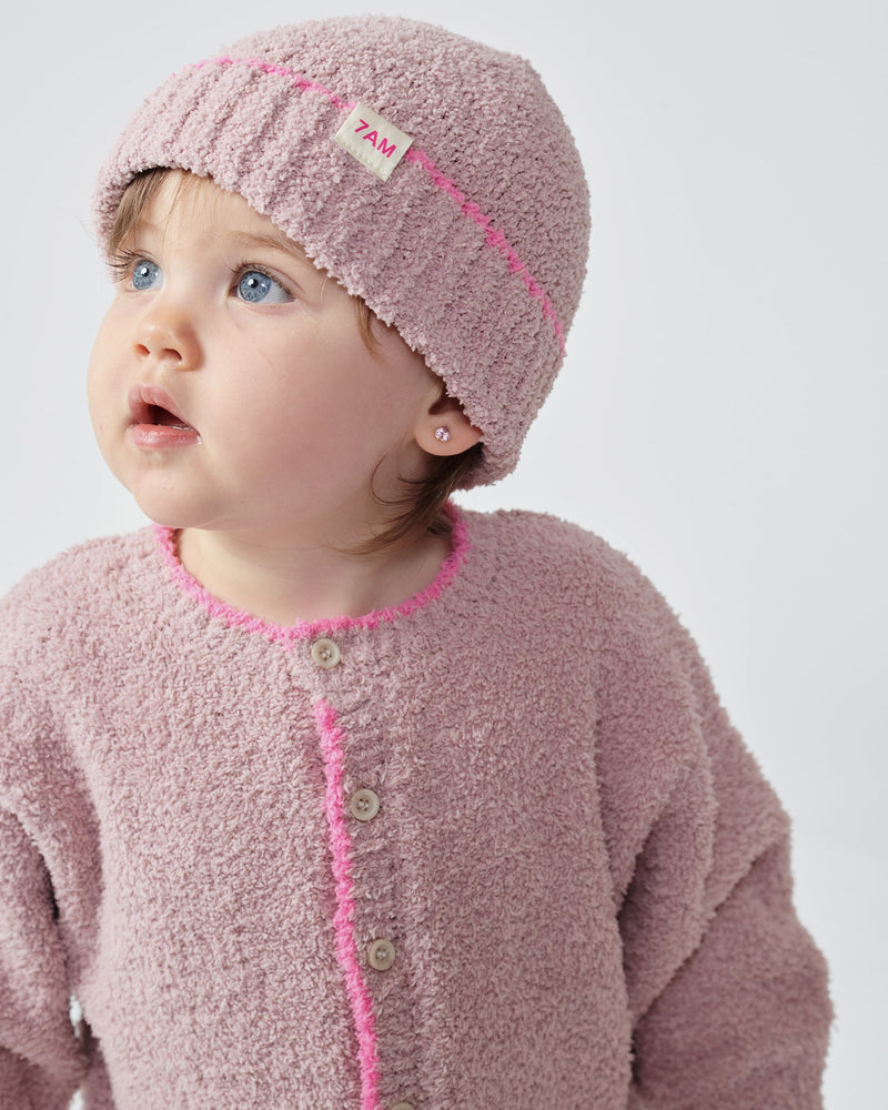 7AM - Boxy Long Sleeve Jumpsuit - Fuzzy