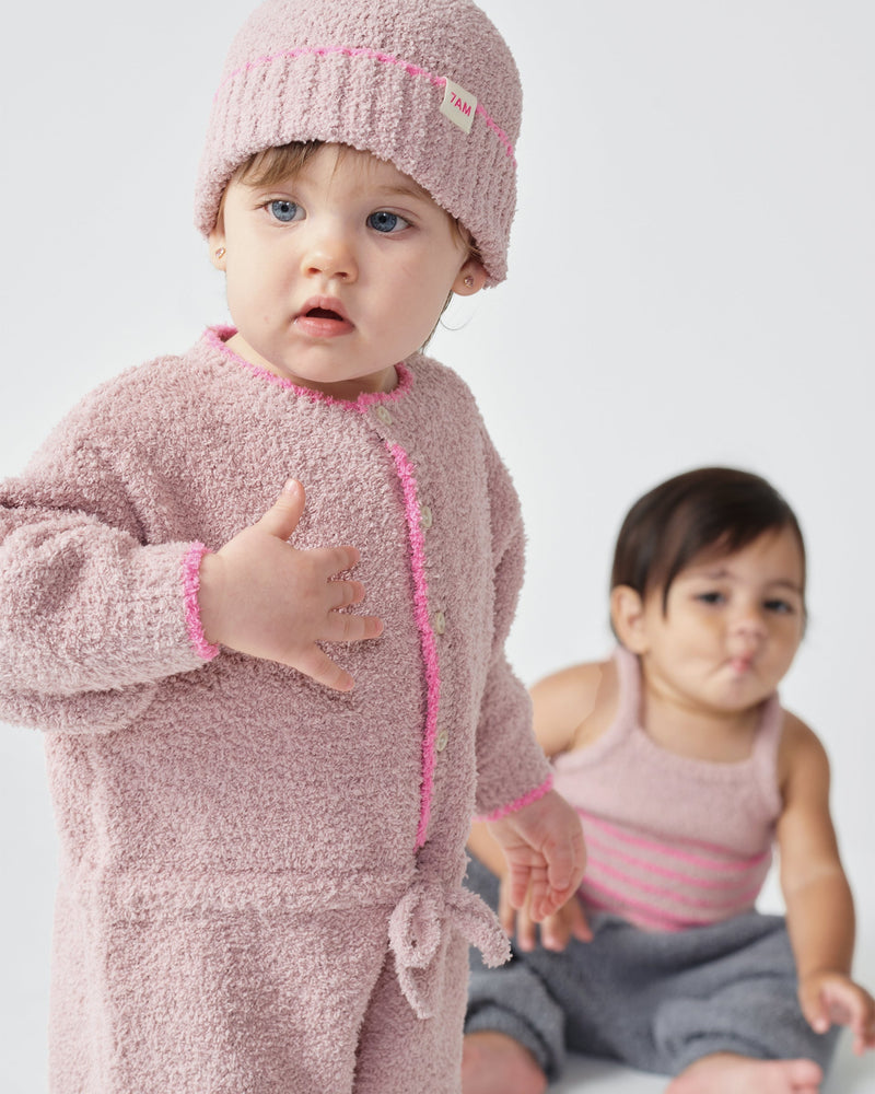 7AM - Boxy Long Sleeve Jumpsuit - Fuzzy