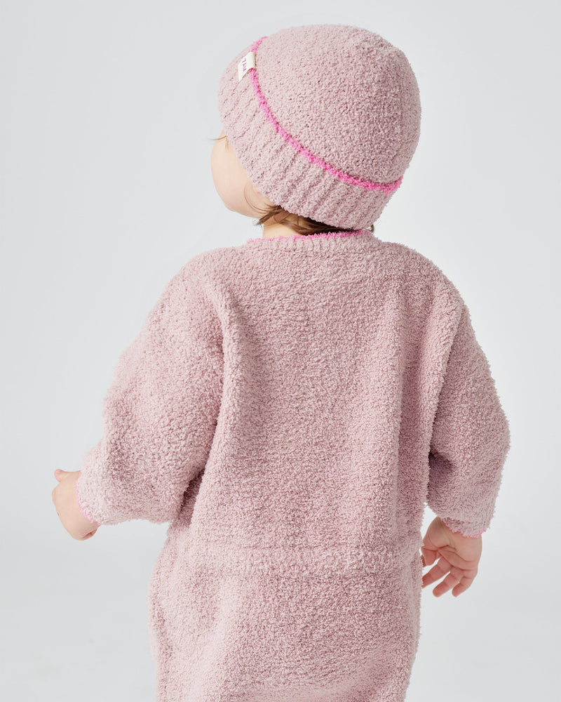 7AM - Boxy Long Sleeve Jumpsuit - Fuzzy
