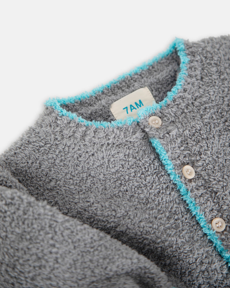 7AM - Boxy Long Sleeve Jumpsuit - Fuzzy
