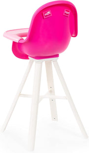 Bayer Design - Plastic High Chair - Pink - Integrated Dining Plate, Seat Belt, Accessories for Baby Dolls up to 18? - Pink - Age 3+ - Limolin 
