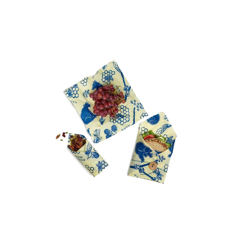 Bees Wrap - Bee's & Bears Lunch Pack 3/St Assorted Sizes - Limolin 