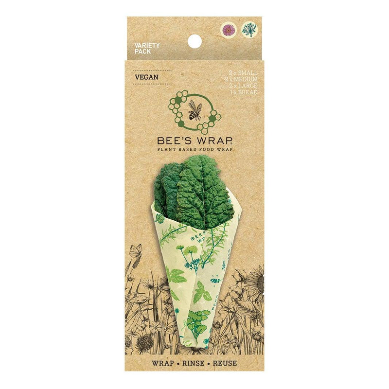Bees Wrap - Variety Pack Wrap 7/St Assorted Size/Design Plant-Based - Limolin 