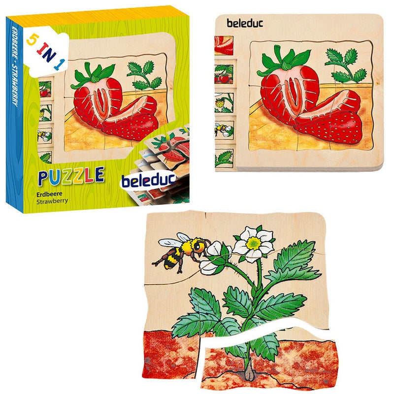 Beleduc - Layer Puzzle - Strawberry - Limolin 