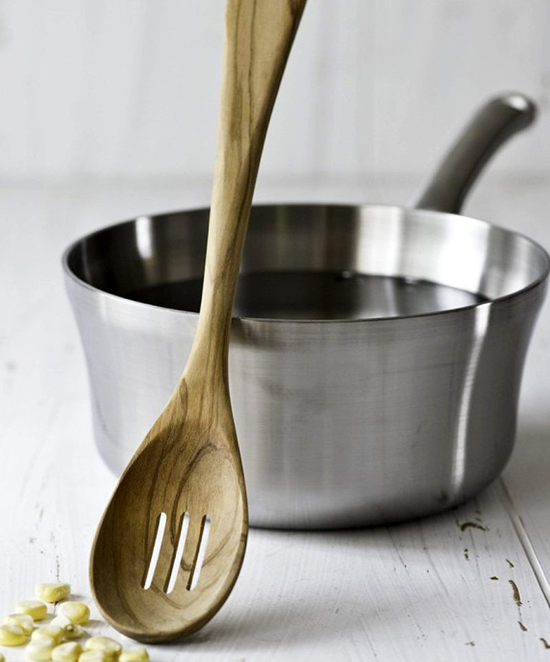 Berard - Spoon Slotted 30cm/12", Olivewood - Limolin 