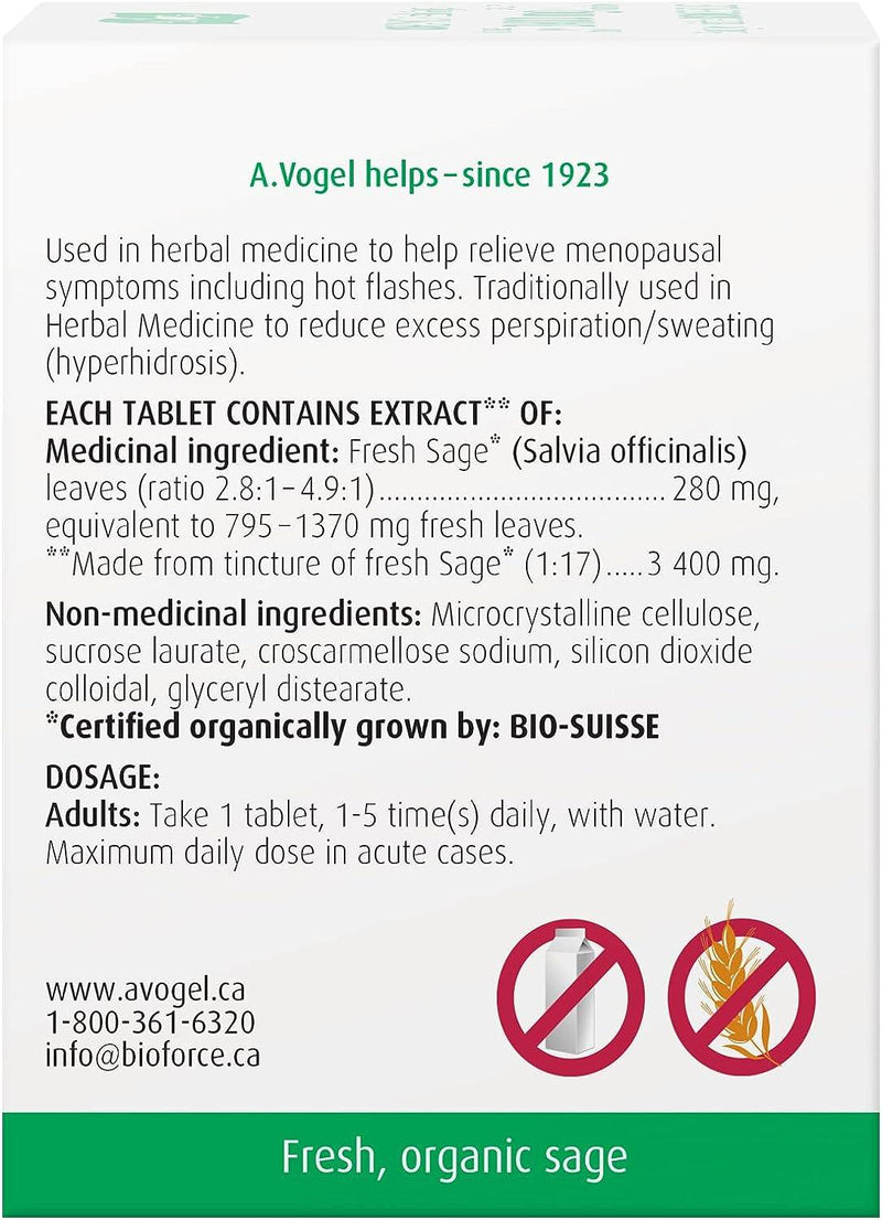 BioForce - AVogel Remedies, MENOFORCE - HOT FLASHES, 90 TABS - Limolin 