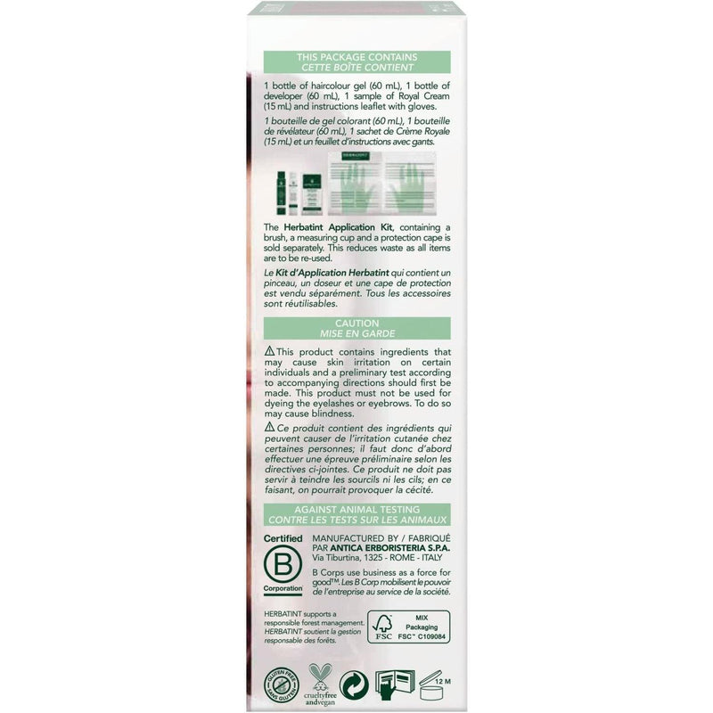 BioForce - Herbatint - Permanent Hair Color - D4 Golden Chestnut - 135ml - Limolin 