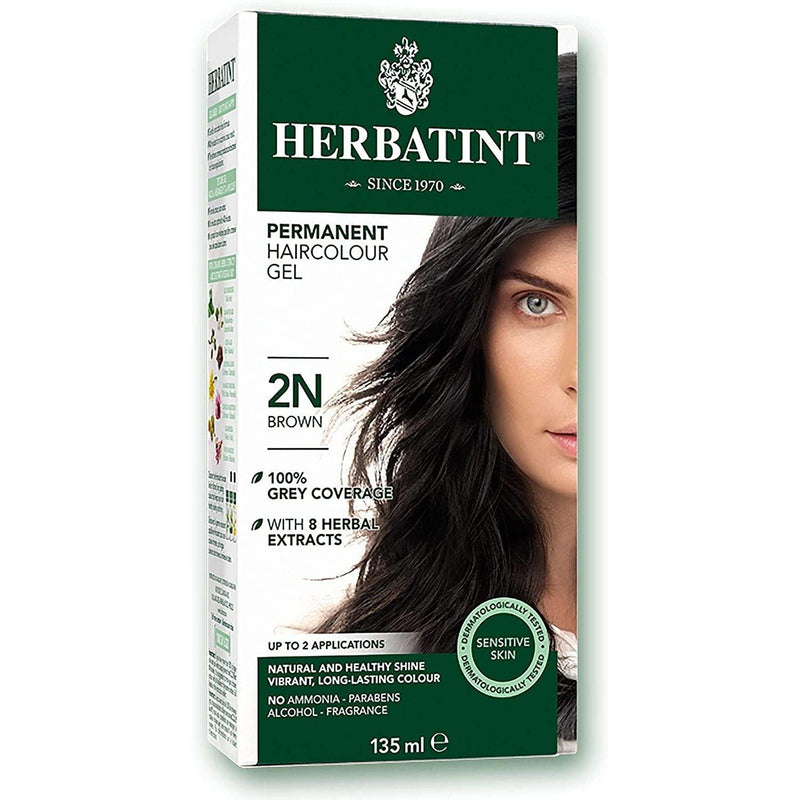 BioForce - Herbatint - Permanent Hair Color - N2 Brown - 135ml - Limolin 