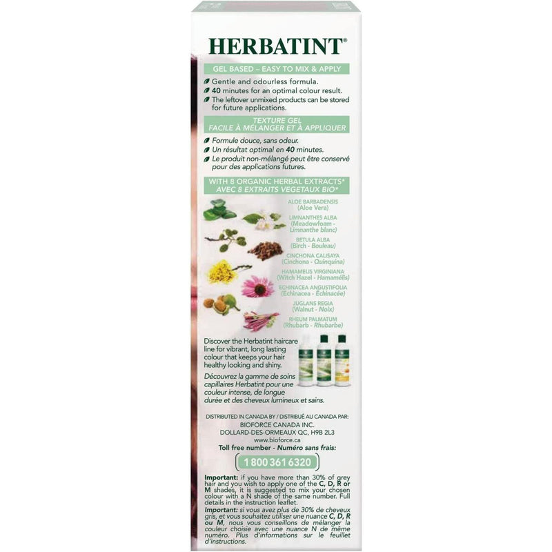 BioForce - Herbatint - Permanent Hair Color - N4 Chestnut - 135ml - Limolin 