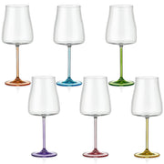Bohemia Crystal - Rainbow Fresh Wine 600ml (Set of 6) Assorted - Limolin 