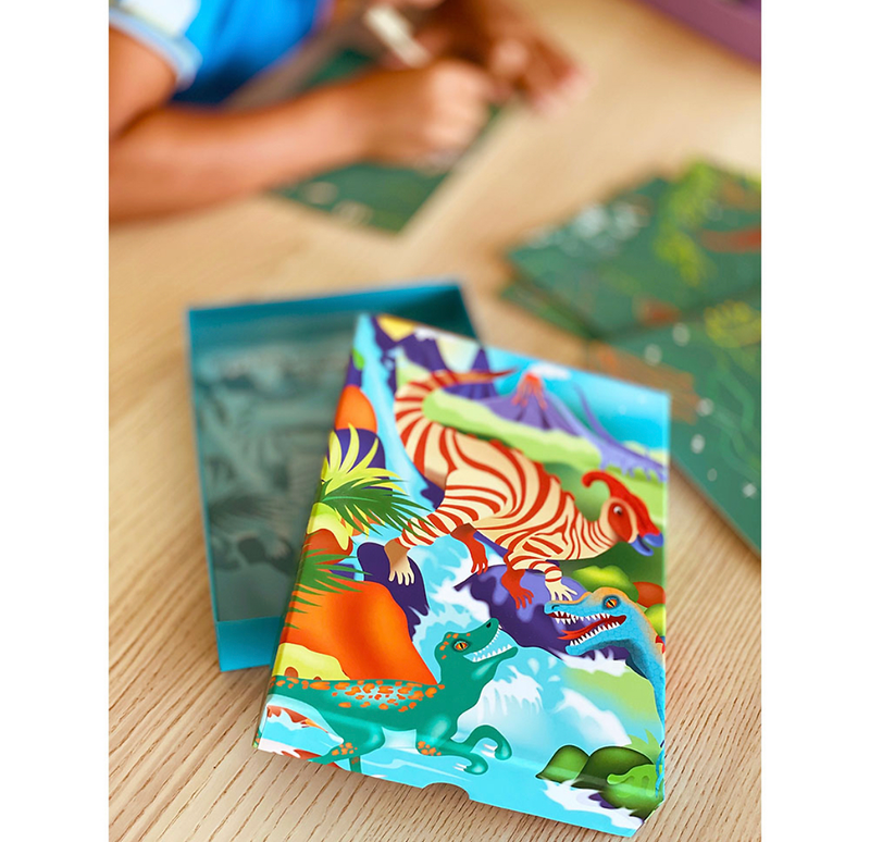 Box Candiy - Totally Dinosaurs - Scratch Art Set - Limolin 
