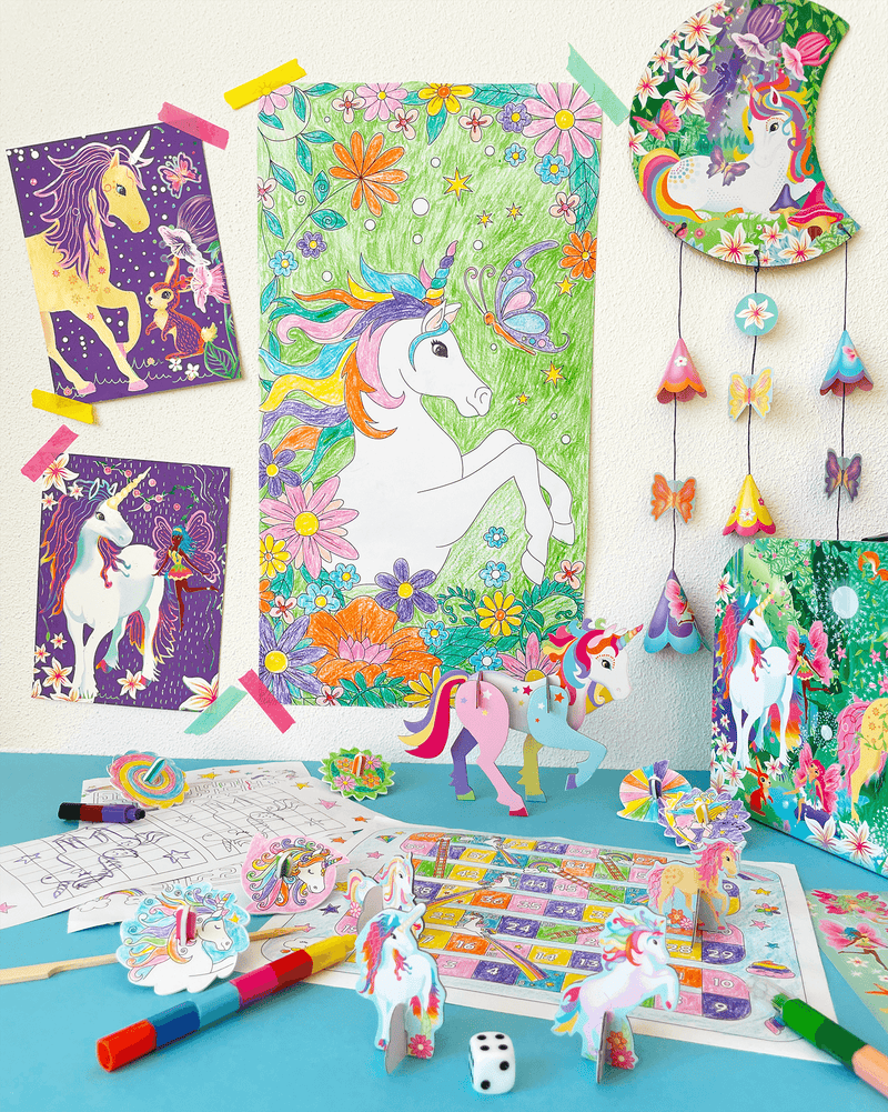 Box Candiy - Totally Unicorn Adventures - Travel Case Craft & Act Set - Limolin 