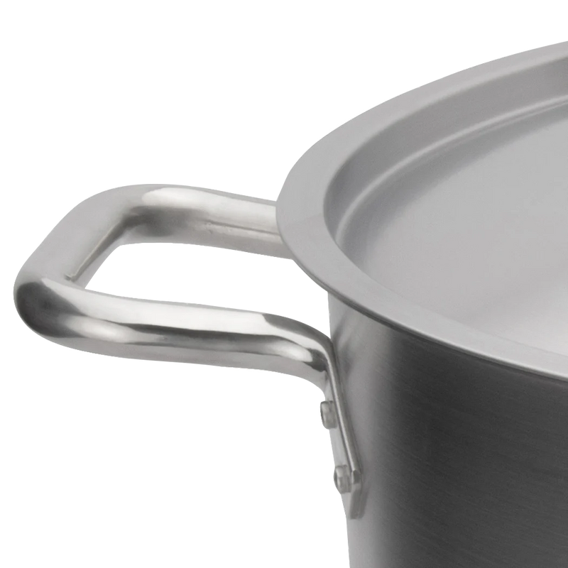 Browne - ELEMENTS Stock Pot, w/Cover, 16qt/15.L, 11x10"/ 28x25.4cm, SS, NSF - Limolin 