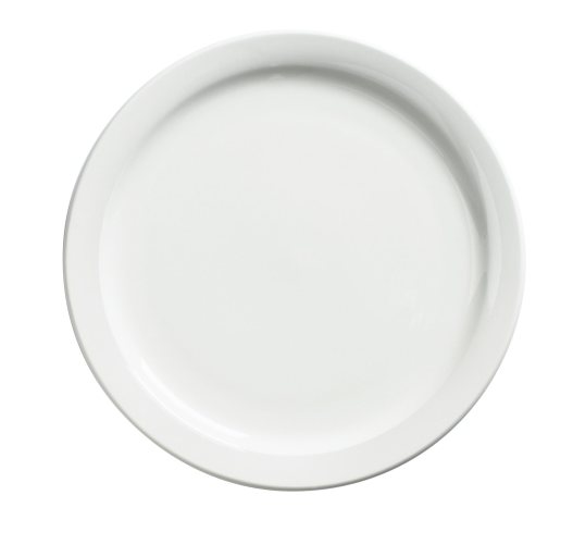 Browne - PALM Dinner Plate, D - 9"/22.9cm, Porcelain, White - Limolin 