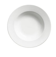 Browne - PALM Rimmed Bowl, 9oz/266ml, 9x1.75"/22.9x4.5cm, Porcelain, White - Limolin 