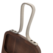Browne - Serving Board, Rectanagle, 3 Sections, SS Handle, 12x7"/30.5.x17.8cm, Acacia - Limolin 