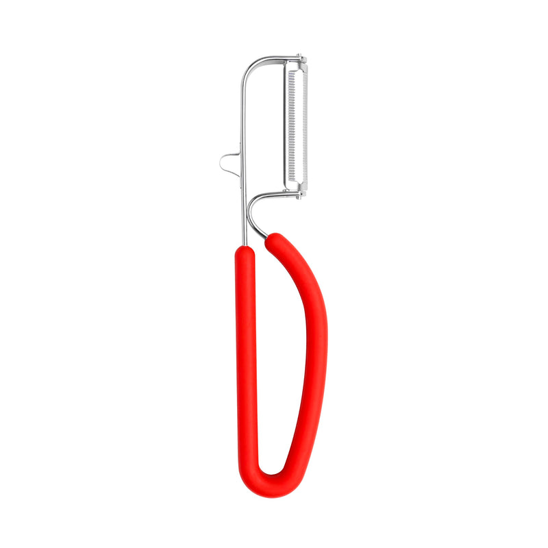 Browne - Straight Peeler - Serrated Blade,6.5x1.2x0.4"/16.5x3x1cm, Red - Limolin 