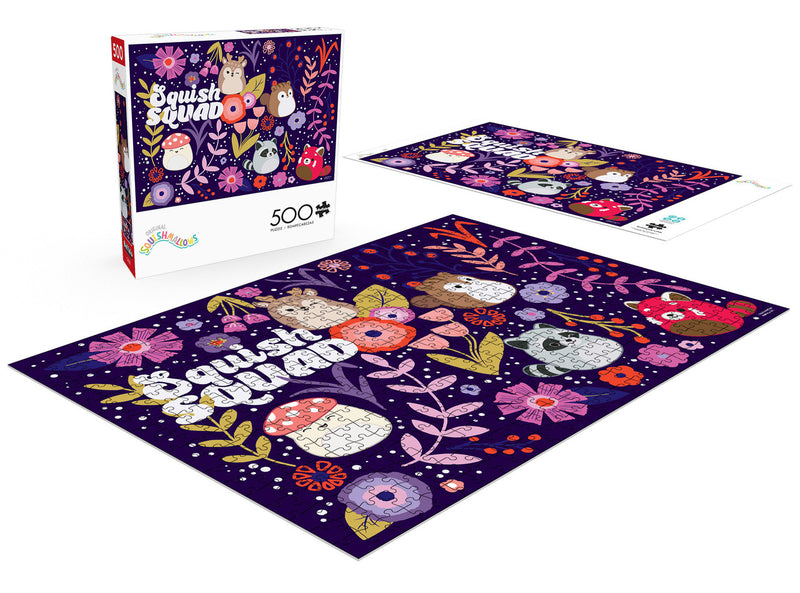 Buffalo Games - 500Pc Squishmallow: Squish Squad Solid - Limolin 