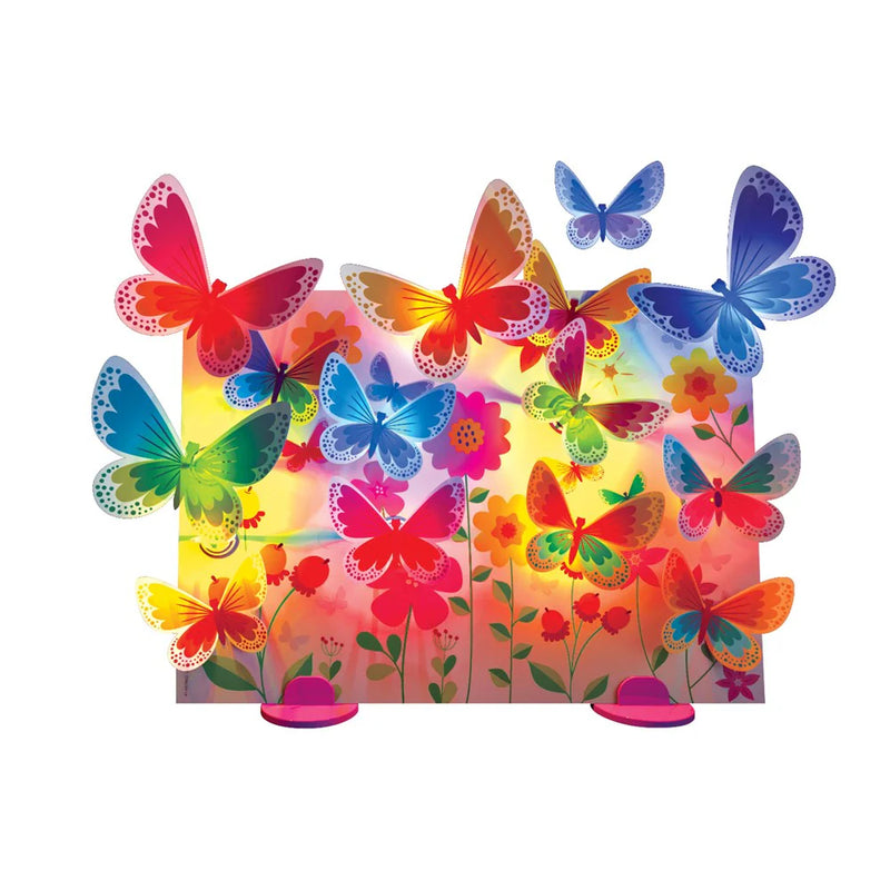 4M - KidzMaker - Glow 3D Butterfly Canvas