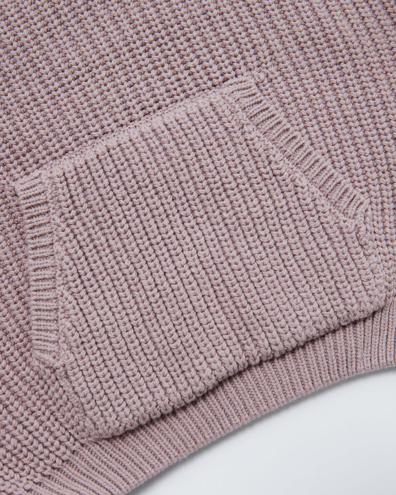 7AM - Hooded Boxy Sweater - Chunky