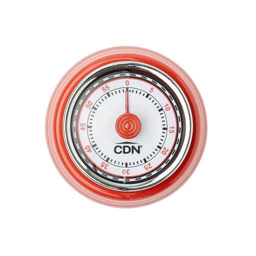 CDN - Compact Mechanical Timer 1hr(min) Red - Limolin 