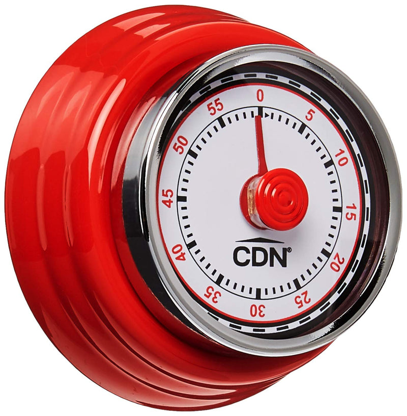 CDN - Compact Mechanical Timer 1hr(min) Red - Limolin 