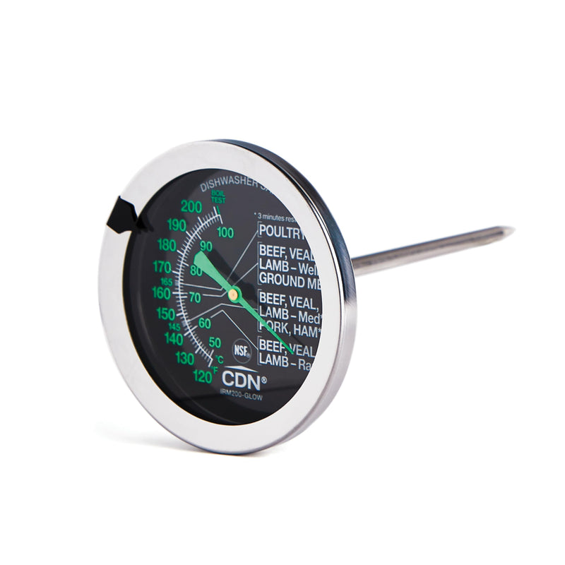CDN - Therm Dial Cooking Meat/Poultry Glow Ovenproof ProAccurate Silver - Limolin 