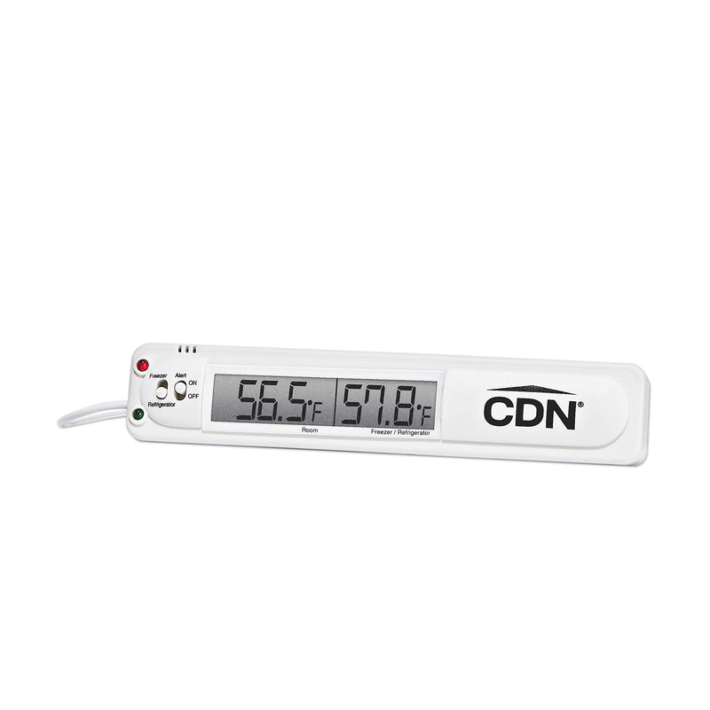 CDN - Therm Digital Audio/Visual Fridge/Freezer Alarm w/Alert White - Limolin 
