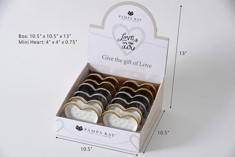 Pampa Bay - Love Is in The Air Mini Heart Dish CDU - Assorted