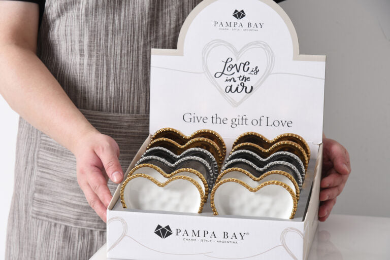 Pampa Bay - Love Is in The Air Mini Heart Dish CDU - Assorted