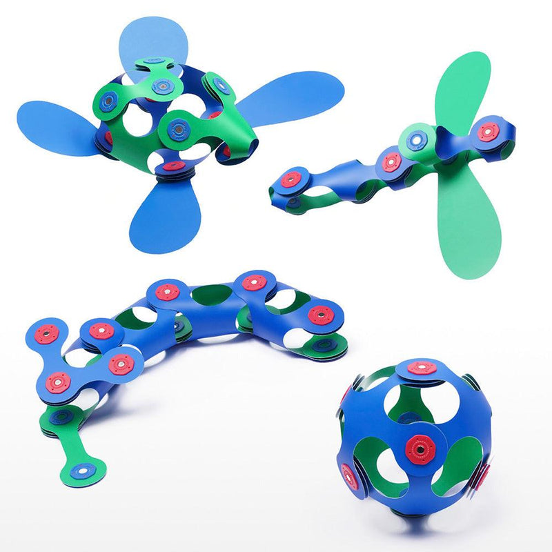 CLIXO - Itsy Pack - Green/Blue (18Pcs) - Limolin 