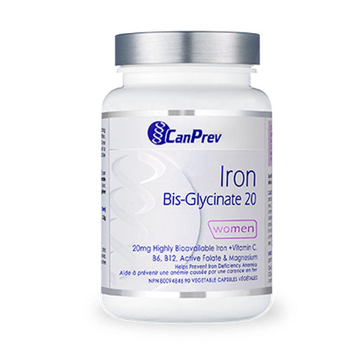 Canprev - Iron Bis Glycinate 20, 90 v-caps - Limolin 