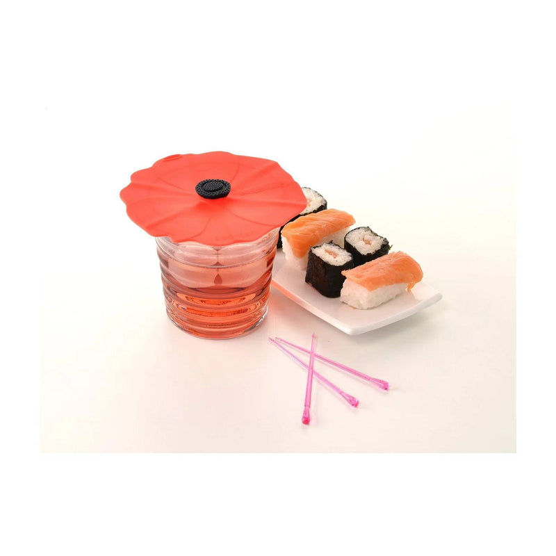 Charles Viancin - Floral Poppy Drink Covers 10Cm/4 2/St - Limolin 