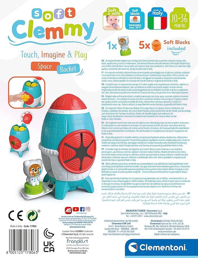 Clementoni - Clemmy Space Rocket Bucket - Limolin 