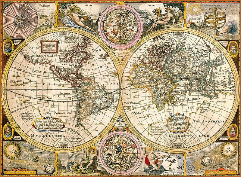 Clementoni - Old Map (3000-Piece Puzzle) - Limolin 