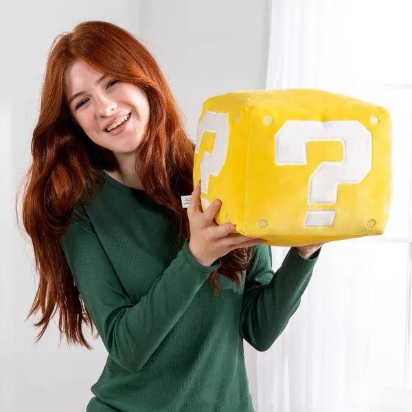 Club Mocchi Mocchi - Super Mario - Question Block - 14-16" Mega Plush - Limolin 