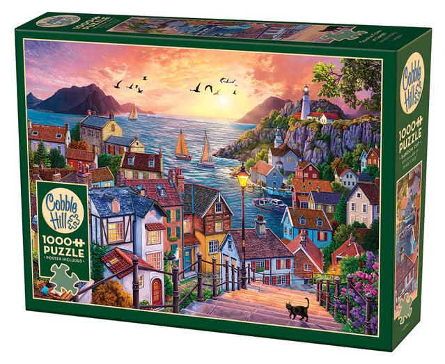 Cobble Hill - Coastal Town at Sunset - Limolin 