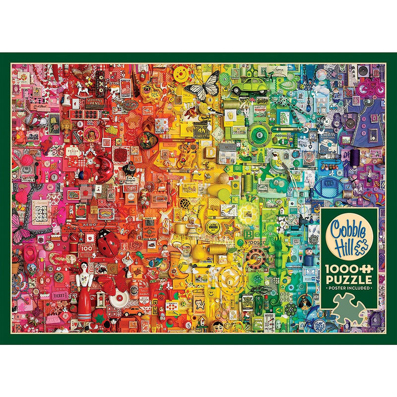 Cobble Hill - Colorful Rainbow (1000-Piece Puzzle) - Limolin 
