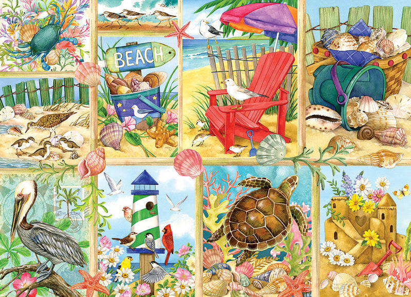 Cobble Hill - Day at the Beach (500-Piece Puzzle) - Limolin 