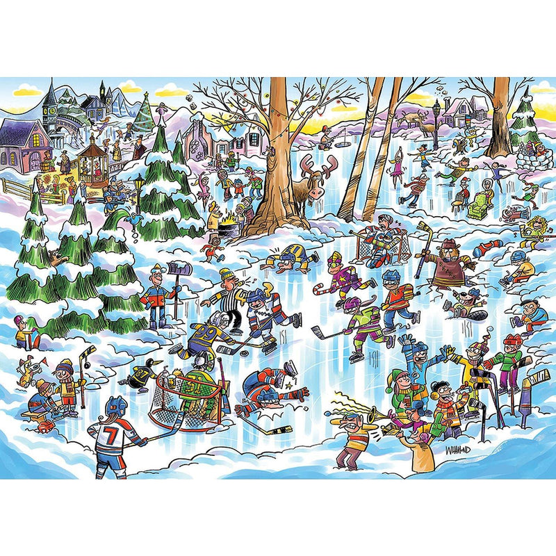 Cobble Hill - Hockey Town (350-Piece Puzzle) - Limolin 