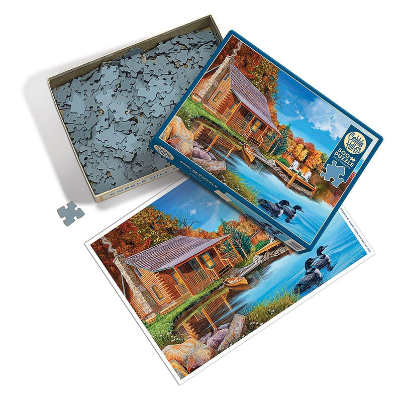 Cobble Hill - Loon Lake (500-Piece Puzzle) - Limolin 
