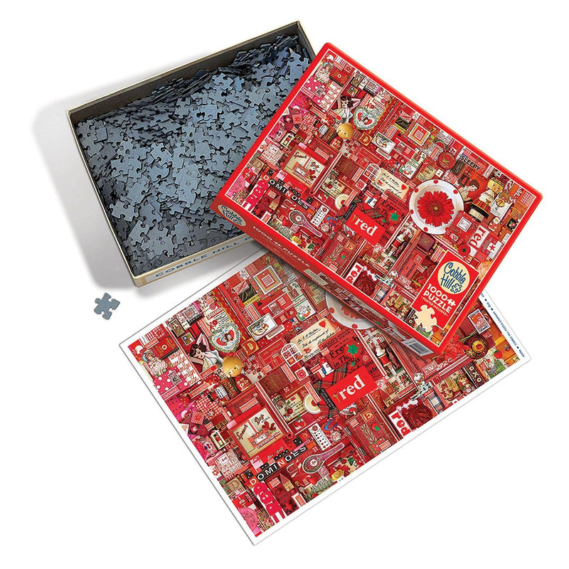 Cobble Hill - Red (1000-Piece Puzzle) - Limolin 